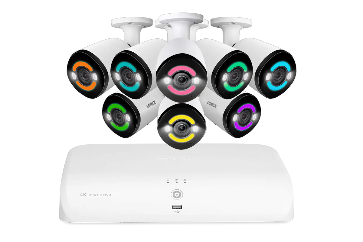 Lorex Fusion 4K 16-Channel 2TB Wired NVR System with Smart Security Lighting Cameras - Image 2
