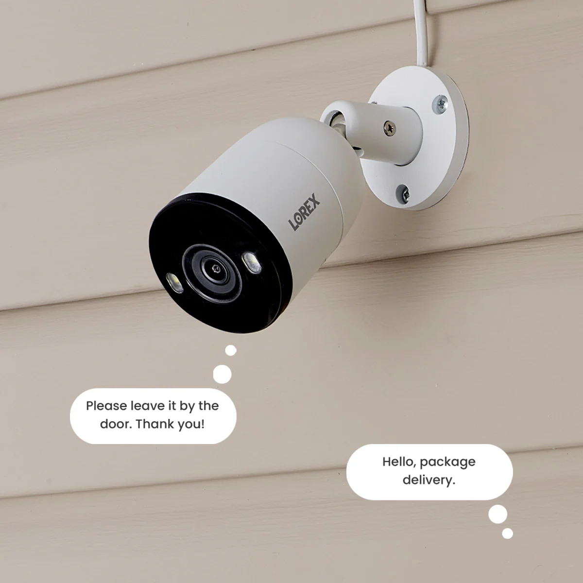 Lorex 4K 16-Channel (8 Wired 8 Fusion Wi-Fi) 2TB NVR with Smart Deterrence IP Bullet Cameras with 2K Pan-Tilt Indoor Camera and 2K Wired Doorbell - Image 3