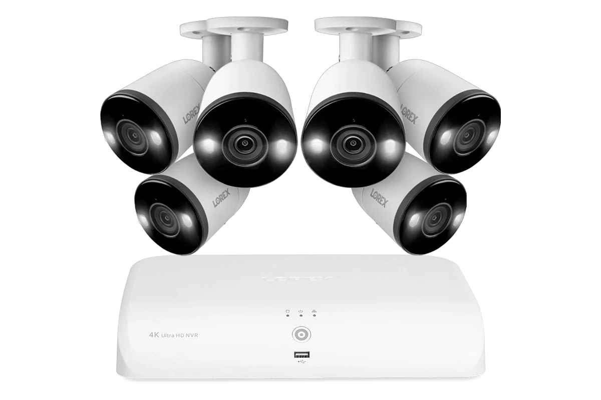 Lorex 16-Channel (8 Wired, 8 Fusion Wi-Fi) 2TB NVR CCTV System with 4K Ultra HD Smart Deterrence Bullet Cameras - Image 6