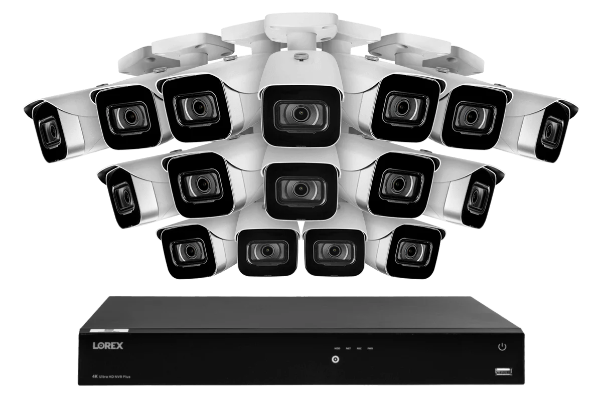 Lorex Fusion 4K 16-Channel 3TB NVR CCTV Wired System with IP Security Bullet Cameras - Image 4